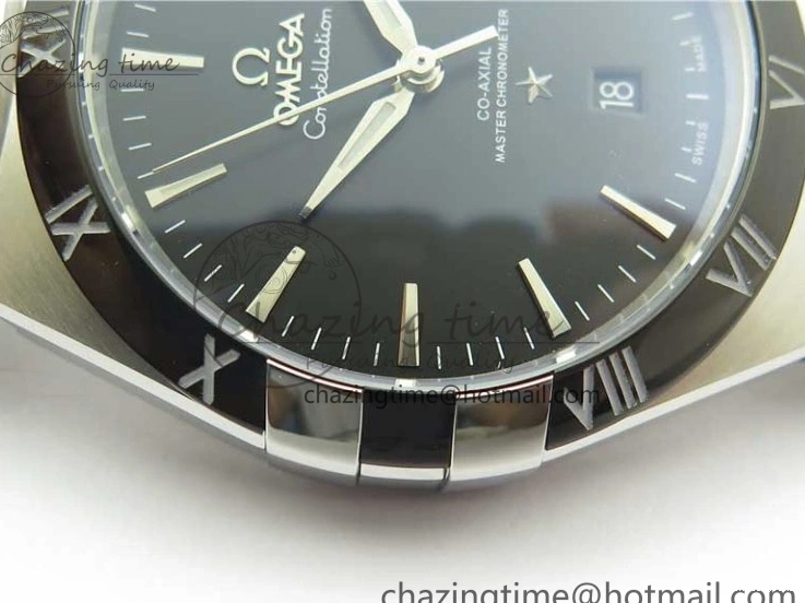 0419 Neat Constellation 131.33.41.21.03.001 SS TW Best Edition Black Dial On Gummy Strap A 7873